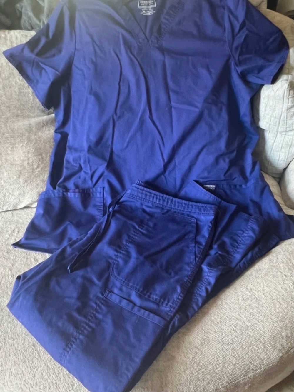 Cherokee Women's Grape Scrub Pants & Top Set